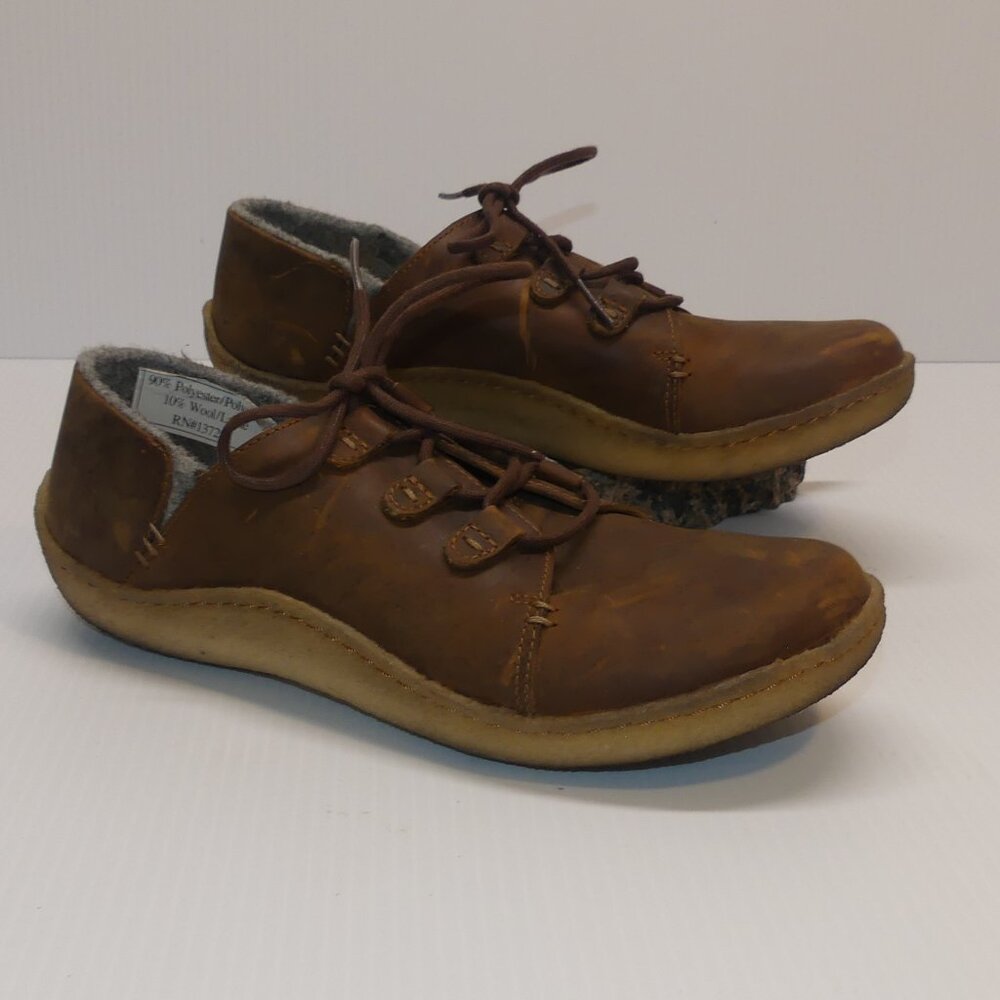 Women's Clarks Originals Latana crepe sole oxfords leather sz 7.5 cottage core
